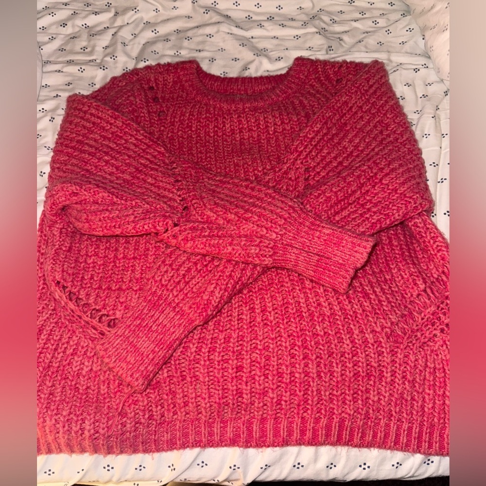💕 Loft Chunky Knit Crop Sweater